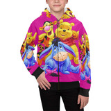 Winnie the Pooh Kids' All Over Print Full Zip Hoodie