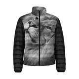Lion Stand Collar Padded Jacket Unisex