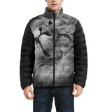 Lion Stand Collar Padded Jacket Unisex