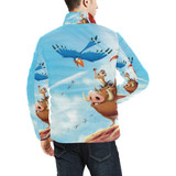 Lion King Stand Collar Padded Jacket Unisex