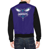 Charlotte Hornets Two Tone All Over Print Bomber Jacket for Men