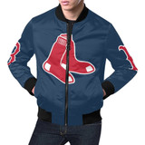 Boston Red Sox All Over Print Bomber Jacket for Men