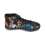 One Piece High Top Canvas Shoes for Kid