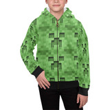Minecraft Kids' All Over Print Full Zip Hoodie