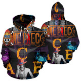 One Piece Ace All Over Zip-Up Hoodie