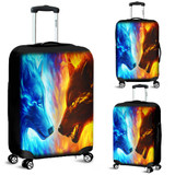 Ice And Fire Wolfs Luggage Cover Protectors