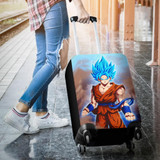 Goku Blue Luggage Cover Protectors