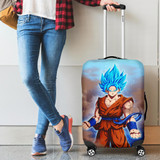 Goku Blue Luggage Cover Protectors
