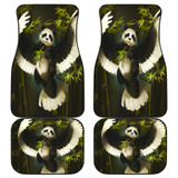 Panda Bird Front And Back Car Mats