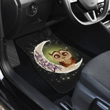 Owl Moon Front And Back Car Mats