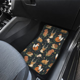 Fox Deer Front And Back Car Mats