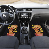 Baby Groot Front And Back Car Mats