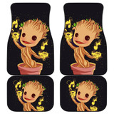 Baby Groot Front And Back Car Mats