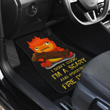 Calcifer Ghibli Front And Back Car Mats