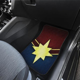 Captain Marvel Front And Back Car Mats