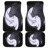 Toothless And Light Fury Front And Back Car Mats