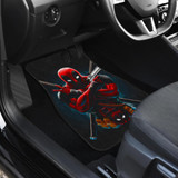 Deadpool Front And Back Car Mats