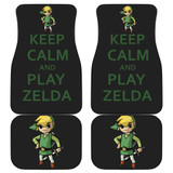 Keep Calm And Play Zelda Front And Back Car Mats