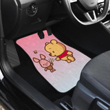 Cute Pooh And Piglet Front And Back Car Mats