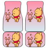 Cute Pooh And Piglet Front And Back Car Mats