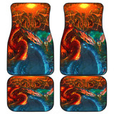 Godzilla King Front And Back Car Mats