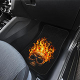 Skull Fire Front And Back Car Mats