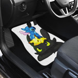 Toothless Pikachu Stitch Front And Back Car Mats