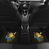Bumble Bee Face Front And Back Car Mats