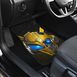 Bumble Bee Face Front And Back Car Mats