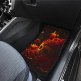 Skull Rose Front And Back Car Mats