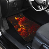 Skull Rose Front And Back Car Mats