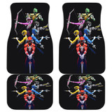 Mighty Morphin Power Rangers Front And Back Car Mats