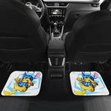 Stitch Fight Front And Back Car Mats
