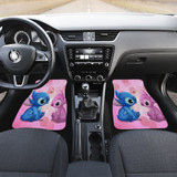 Stitch Love Front And Back Car Mats