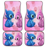 Stitch Love Front And Back Car Mats