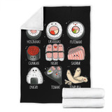 Cute Sushi Premium Blanket