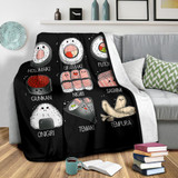 Cute Sushi Premium Blanket
