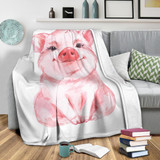 Cute Pig Premium Blanket