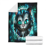 Alice In Wonderland Cat Premium Blanket