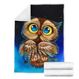 Cute Owl Premium Blanket