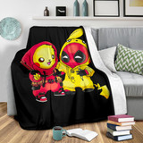 Pikachu Deadpool Premium Blanket