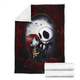 Cute Jack Skellington And Sally Premium Blanket