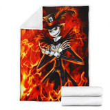 Fire Jack Skellington Premium Blanket