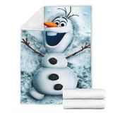 Olaf Snowman Frozen Premium Blanket