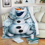 Olaf Snowman Frozen Premium Blanket