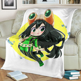 Tsuyu Chibi Premium Blanket