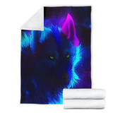 Wolf Night Premium Blanket