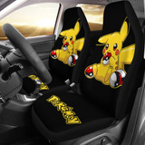 Pretty Pikachu Pokemon Anime Fan Gift Car Seat Covers