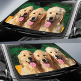 Funny Cute Dogs Auto Car Sun Shade Windshield