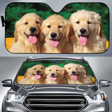 Funny Cute Dogs Auto Car Sun Shade Windshield